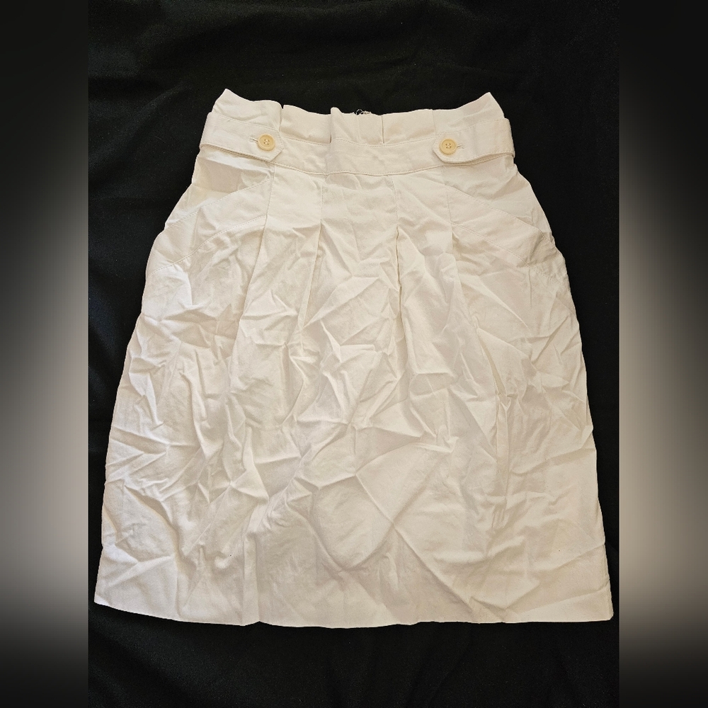 BCBG Elegant White Skirt